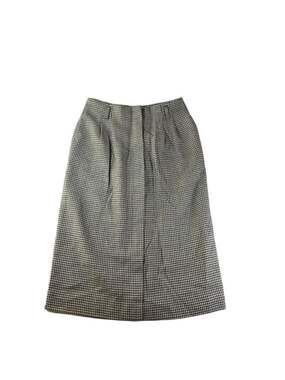 JM Collectibles Vintage Houndstooth 100% Pure Wool Pencil Skirt Size 10